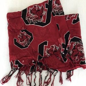 Carolina Gamecocks Infinity Scarf with fringe